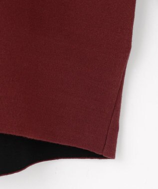 自由区 L 【カタログ掲載】レーヨンストレッチベーシックシルエット ニット ボルドー