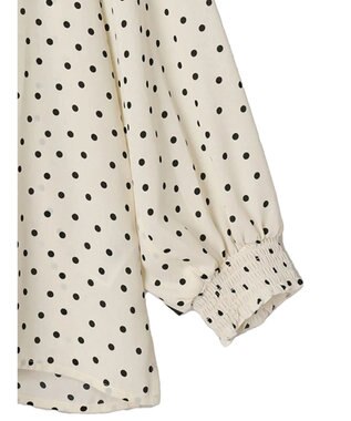 AMERICAN HOLIC ギャザーラグランサテンブラウス Dot