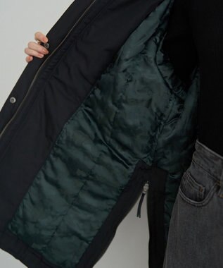 YECCA VECCA パディングフーディーコート Khaki