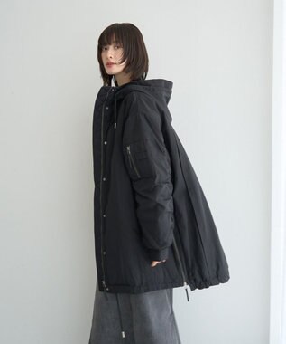 YECCA VECCA パディングフーディーコート Khaki