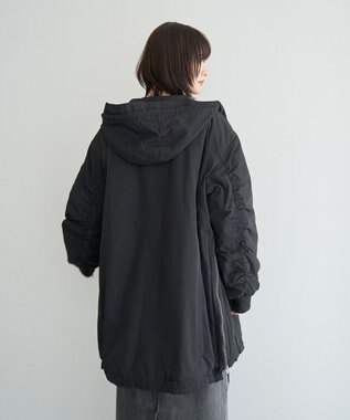 YECCA VECCA パディングフーディーコート Khaki