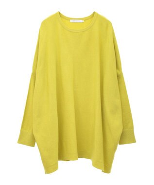 AMERICAN HOLIC バイパチポンチョライクＢＩＧニットプルオーバー Yellow