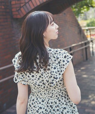 Feroux 【美人百花7月号掲載】フラワープリント ワンピース アイボリー系9