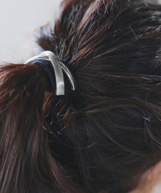 Tiaclasse クロスモチーフヘアゴム シルバー