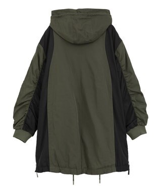 YECCA VECCA パディングフーディーコート Khaki