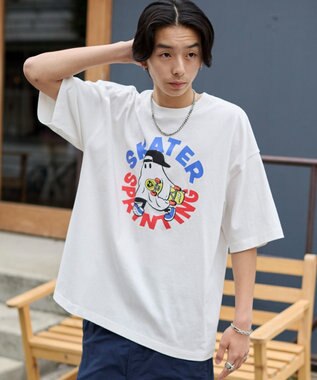 WEGO 【ユニセックス着用ITEM】アクセ付きグラフィックT（SS） ホワイトその他