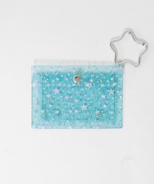 WEGO ラメスタークリアカードポーチ