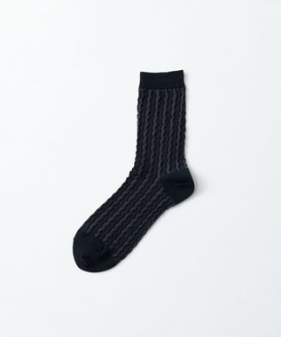 TRICOTE BUMPY LACE SOCKS／バンピーレースソックス 97CHARCOAL