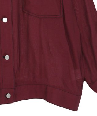 Green Parks ・ＥＬＥＮＣＡＲＥ　ＤＵＥ　カラーステッチシアーＧジャン Bordeaux