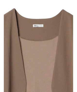 CRAFT STANDARD BOUTIQUE カットジョーゼットベスト Mocha