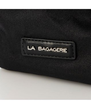 LA BAGAGERIE フロントポケット　スクエアナイロントート ブラック