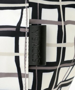 Y'SACCS 総柄プリントトートバッグ ブラック