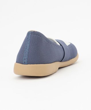 steppi “撥水＆洗えるニットシューズ” KIDS スリップオン シューズ ダルブルー