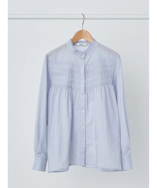 earth music&ecology ピンタックレースブラウス Sax