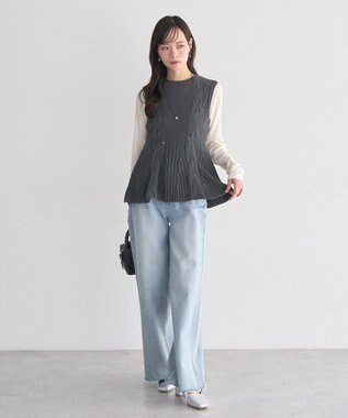 earth music&ecology 微シアーメロープルオーバー Off White