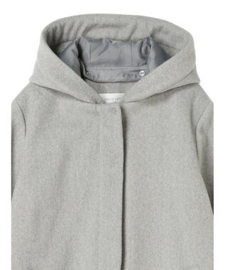 Green Parks ２ｗａｙフード取り外し比翼コート Gray