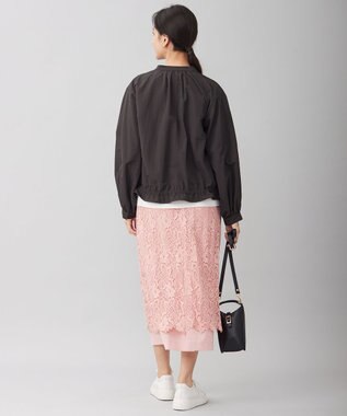 自由区 【撥水加工・UVケア・洗える】ライトグログラン ブルゾン スレート