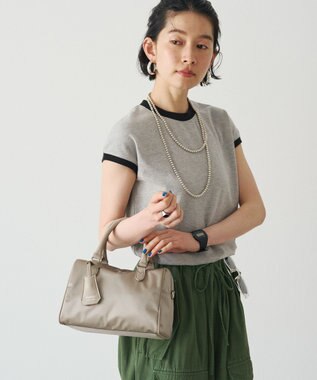 russet 《WEB限定》クラウズナイロン2WAYミニボストンバッグ(CE-1720-WEB) Gray