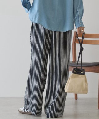 AMERICAN HOLIC 【先行予約】【イージーケア】アソート柄パンツ Navy