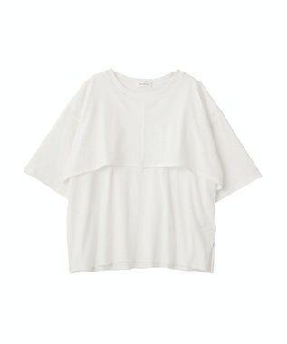 AMERICAN HOLIC レイヤード風加工Ｔシャツ Off White
