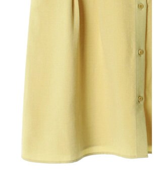 Green Parks フレンチスリーブタックブラウス Yellow