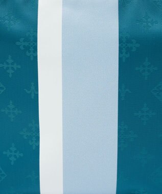 russet ラインプリントポーチ M(Z-226) Turquoise