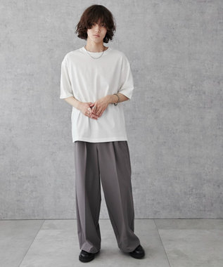 WEGO 【ユニセックス着用ITEM/綿100%/XSSMLサイズ展開】リラックスフィットコットンT ホワイト