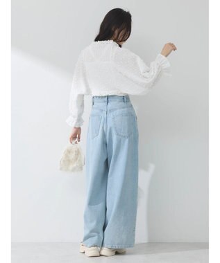 earth music&ecology ふくれジャガードボレロ Ivory