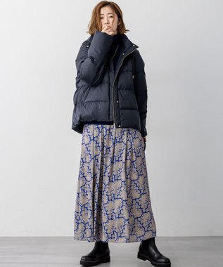 23区 L 【滝沢眞規子さん着用/Oggi掲載/洗える】ピュアカシミヤ タートルネック ニット ブルー系