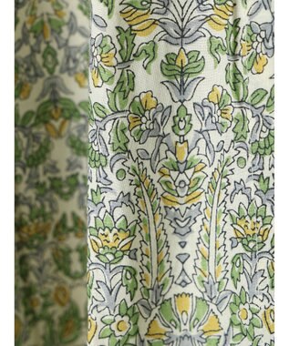 CRAFT STANDARD BOUTIQUE インド綿アラベスク柄ワンピース Green