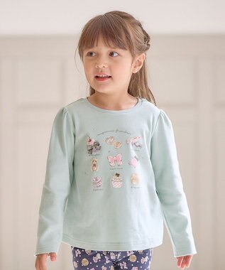 ANY KIDS スイーツプリント 長袖 Ｔシャツ ミント