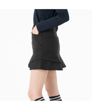 ZERO HALLIBURTON フレアミニスカート ZHG-W4A 9a 82883 ゴルフウェア ブラック