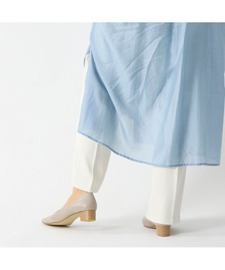 ing <ing>【WEB限定】【レイン対応】スクエアトゥVカットパンプス オーク