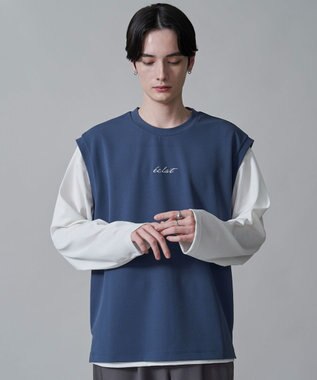 WEGO カルゼアンサンブルベスト（LS） ブルー