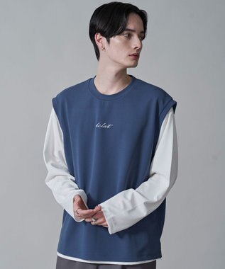 WEGO カルゼアンサンブルベスト（LS） ブルー