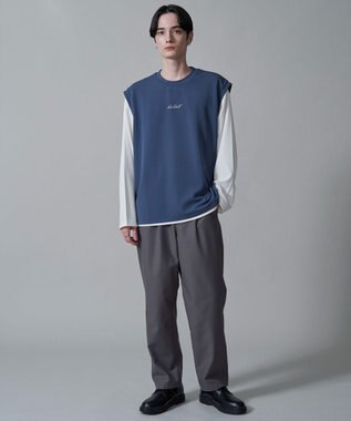 WEGO カルゼアンサンブルベスト（LS） ブルー