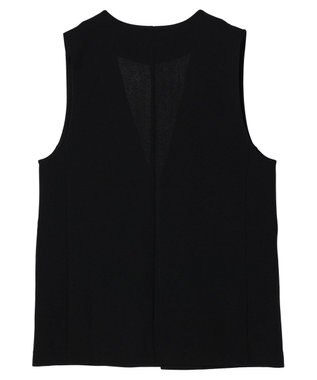 Green Parks 着流しカットジョーゼットジレ Black