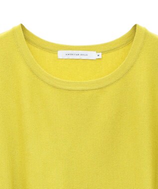 AMERICAN HOLIC バイパチポンチョライクＢＩＧニットプルオーバー Yellow