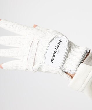 FILA GOLF／marie claire 【marie claire SPORT】 mc柄両手グローブ ホワイト