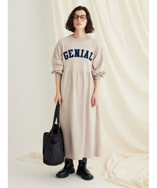 CRAFT STANDARD BOUTIQUE ウ゛ィンテージ風天竺　フロッキークラックＰＴ　ＯＰ　 Gray Beige