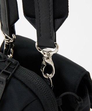 russet ≪500mlペットボトルが入る≫ナイロン多機能ミニショルダーバッグ(CE-1613) Black