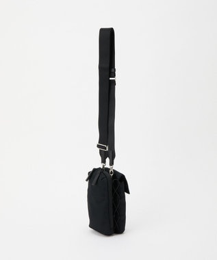 russet ≪500mlペットボトルが入る≫ナイロン多機能ミニショルダーバッグ(CE-1613) Black