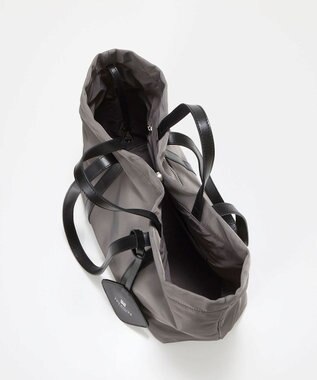 TOPKAPI 【TREASURE TOPKAPI】ナイロン レザー ハンドル A4 トートバッグ チャコールグレー