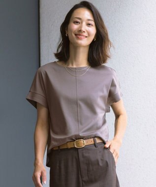 J.PRESS LADIES S 【2WAY】コットンスムース フレンチスリーブ カットソー