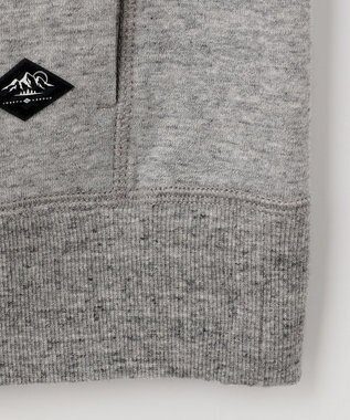 JOSEPH ABBOUD MOUNTAIN 【UNISEX】OGパイルエンブロイダイリー パーカー ライトグレー系