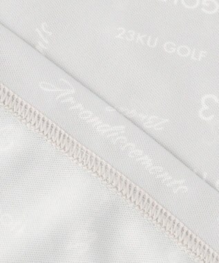 23区GOLF 【WOMEN】【吸水速乾・UVケア】５０ｄカノコロゴ総柄  インナーシャツ ライトグレー系1