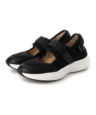 MODE ET JACOMO <MODE ET JACOMO>【軽量】厚底ベルテッドスニーカー ブラック