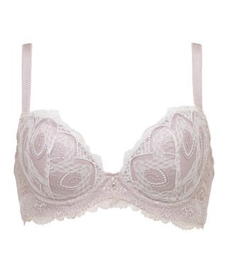 BRADELIS New York 【BRADELIS New York/ 育乳補整ブラ・STEP2 寄せる】ベルステップ2ブラ25A1 谷間を作ってキープ パールホワイト