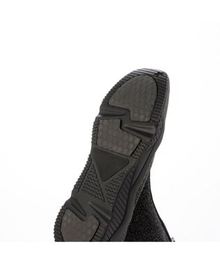 MODE ET JACOMO <carino>フロントジップニットブーツ ダークシルバー