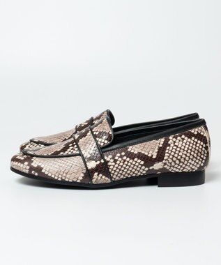 BONTRE 【BONTRE/ボントレ】トリミングローファー パイソン